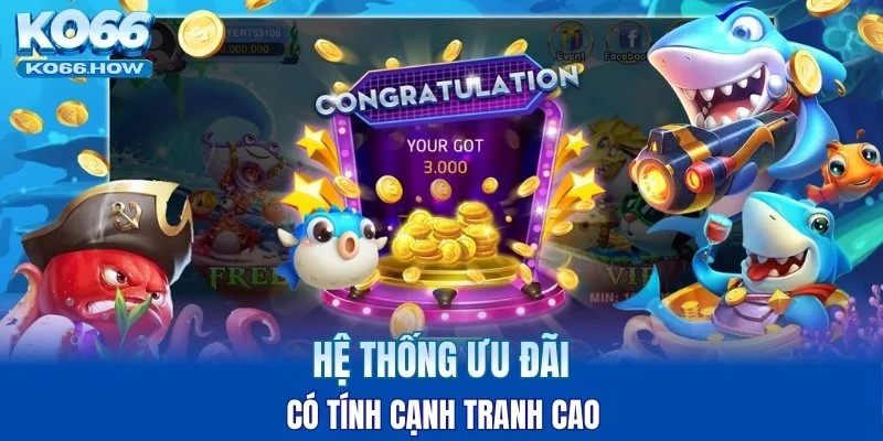 Hệ thống ưu đãi có tính cạnh tranh cao